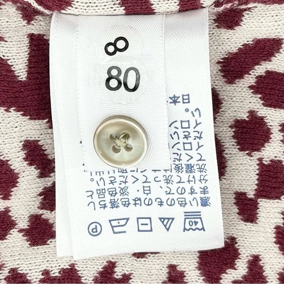 Lands’ End Supima Cotton Leopard Print Buttoned Cardigan Sweater Medium - Picture 9 of 9